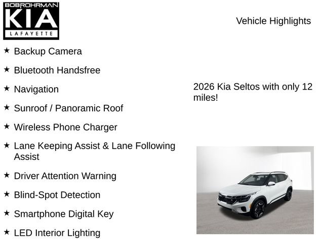 New 2026 Kia Seltos SX w/ SX Sunroof Package image 8