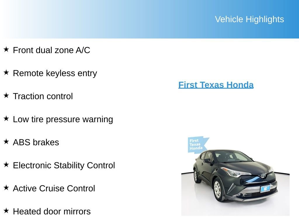 Used 2019 Toyota C-HR LE FWD image 9