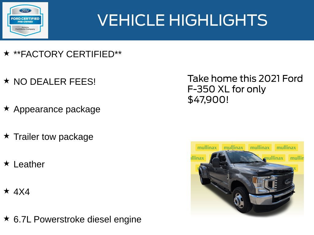 Used 2021 Ford F350 XL w/ STX Appearance Package AWD/4WD image 12