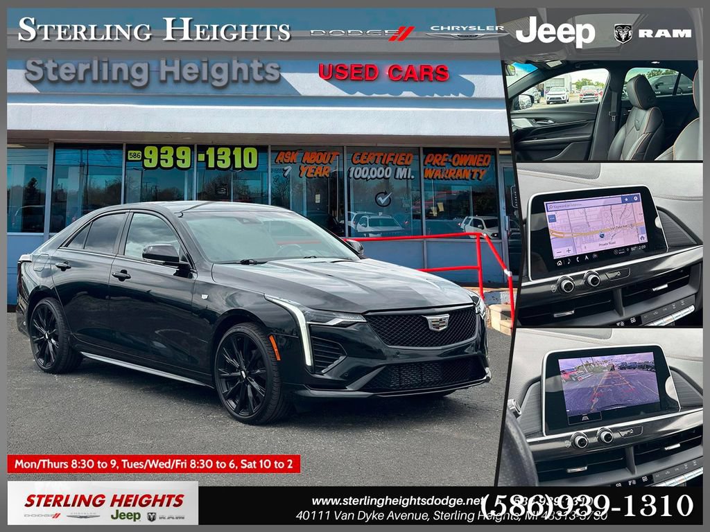 Used 2022 Cadillac CT4 Sport w/ LPO, ONYX Package AWD/4WD image 1