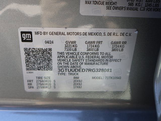 Certified 2024 GMC Sierra 1500 SLT w/ SLT Premium Plus Package AWD/4WD image 49