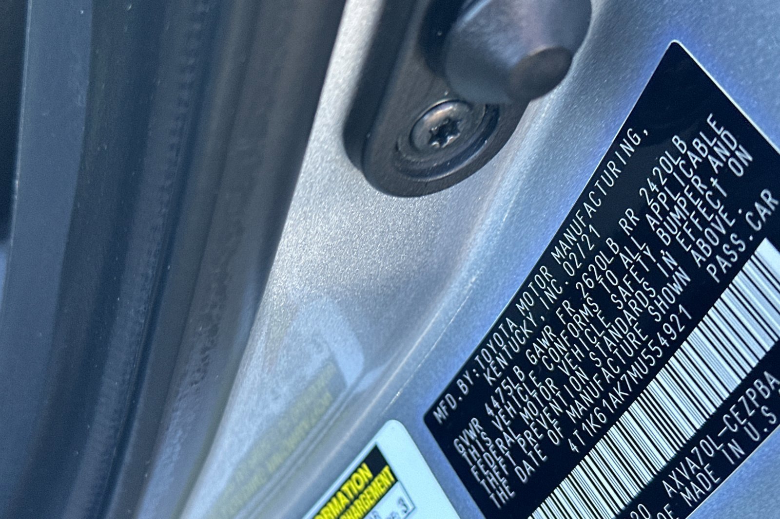 Certified 2021 Toyota Camry XSE FWD image 27