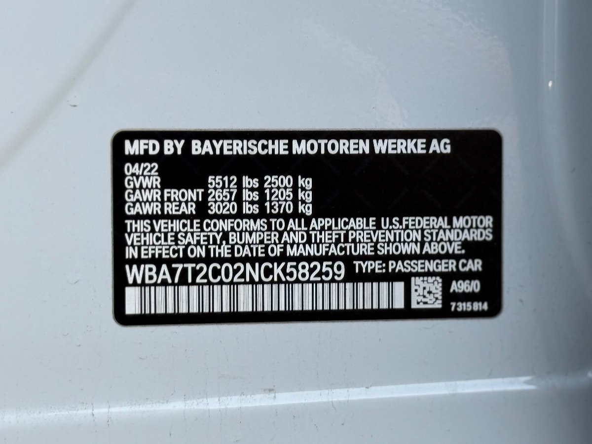 Used 2022 BMW 740i RWD image 42