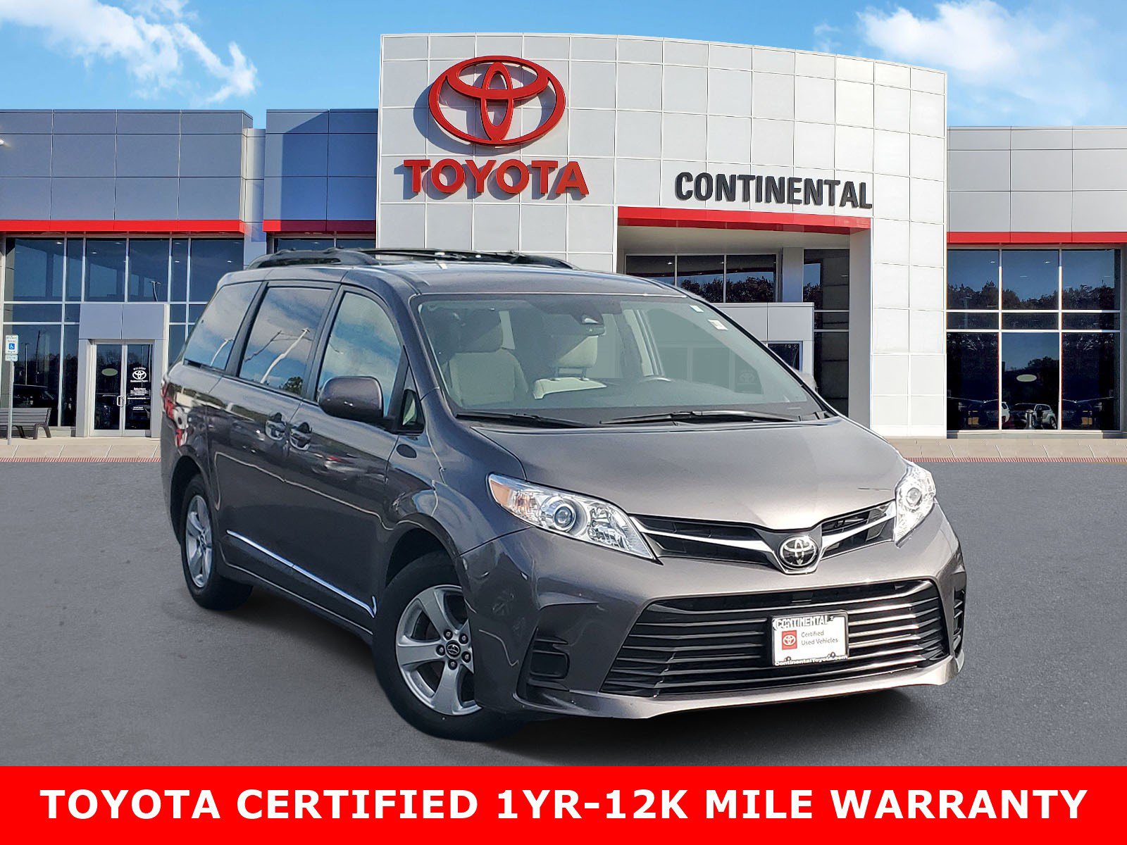 Certified 2019 Toyota Sienna LE