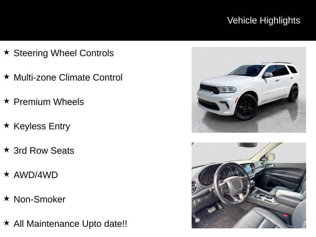 Used 2021 Dodge Durango Citadel w/ Trailer Tow Group IV image 11