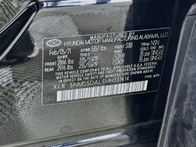 Used 2021 Hyundai Santa Fe Calligraphy w/ Cargo Package AWD/4WD image 39