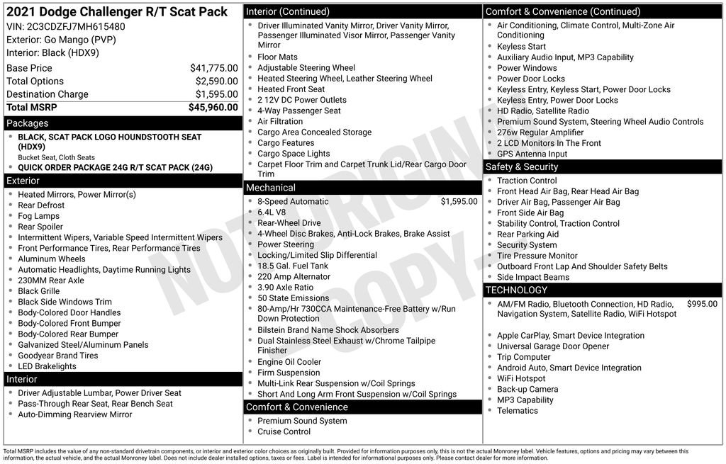 Used 2021 Dodge Challenger R/T Scat Pack image 15