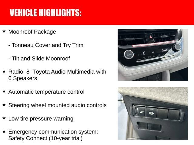 Certified 2025 Toyota Corolla Cross LE w/ Moonroof Package image 18