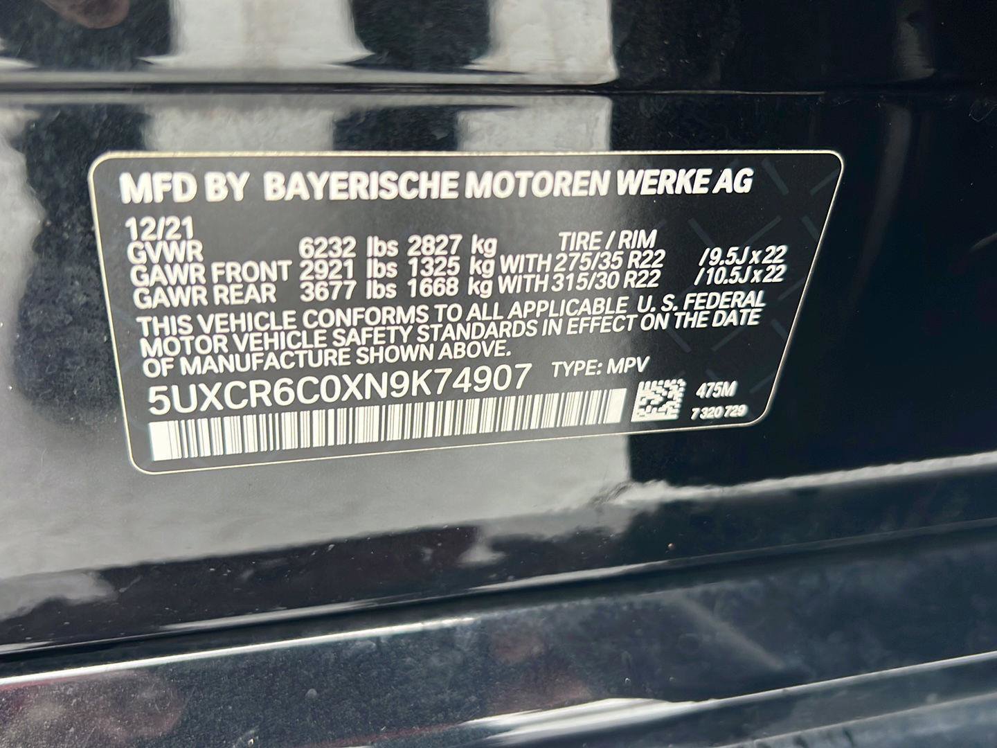 Certified 2022 BMW X5 xDrive40i w/ M Sport Package image 43