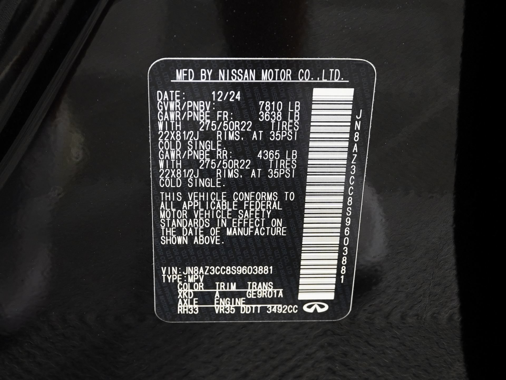 Used 2025 INFINITI QX80 Autograph AWD/4WD image 36