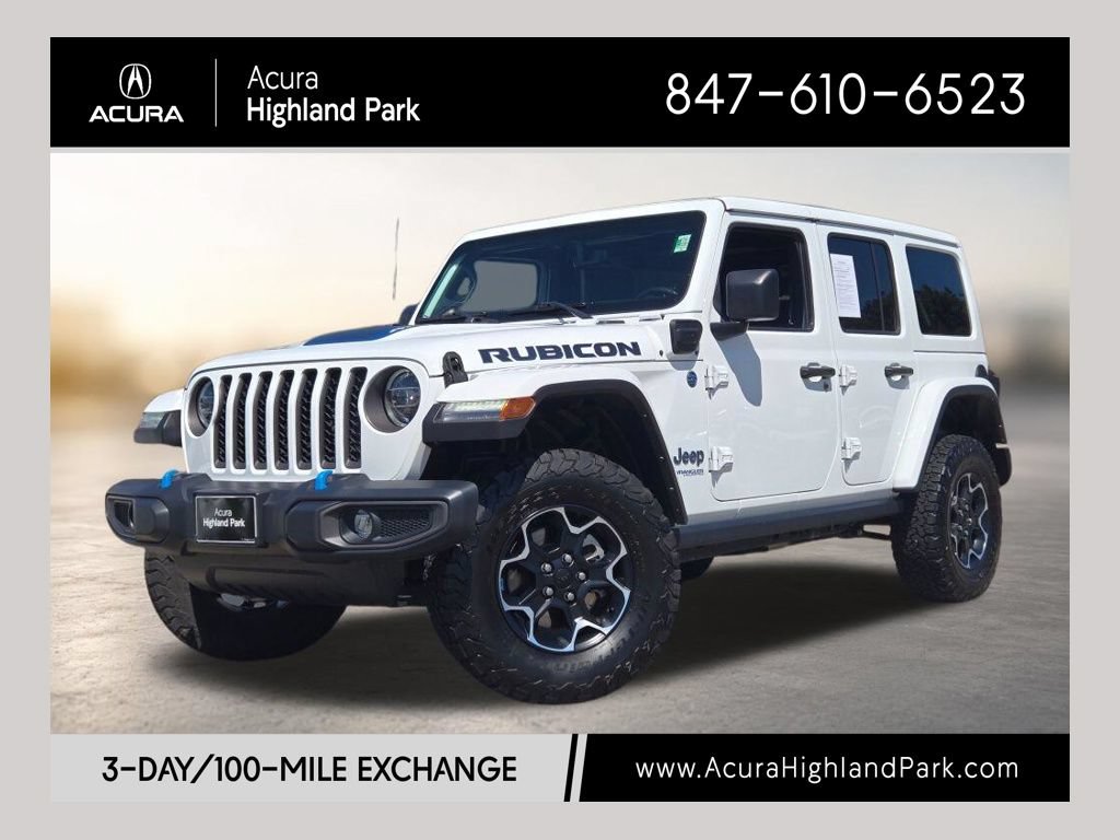 Used 2022 Jeep Wrangler Unlimited Rubicon 4xe w/ Cold Weather Group AWD/4WD image 1