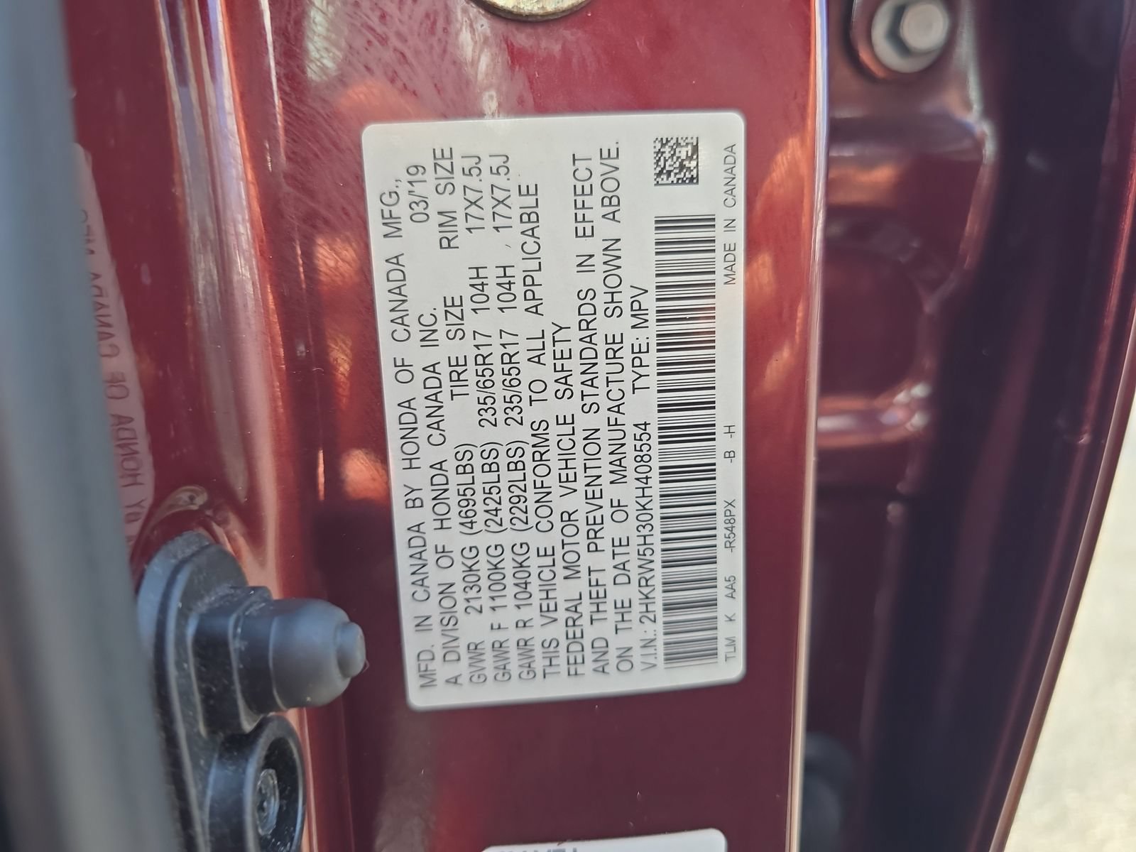 Used 2019 Honda CR-V LX image 28