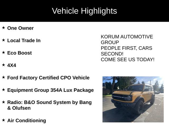 Certified 2022 Ford Bronco Wildtrak image 4