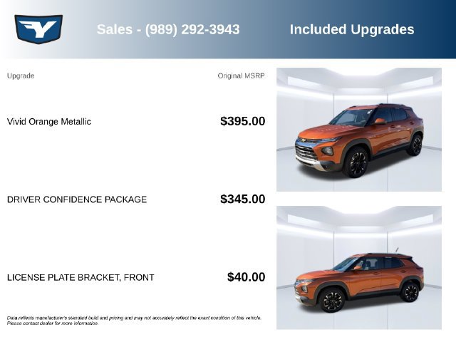 Certified 2022 Chevrolet TrailBlazer LT w/ Driver Confidence Package AWD/4WD image 9
