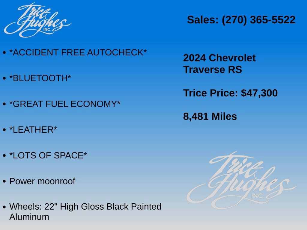 Used 2024 Chevrolet Traverse RS FWD image 7