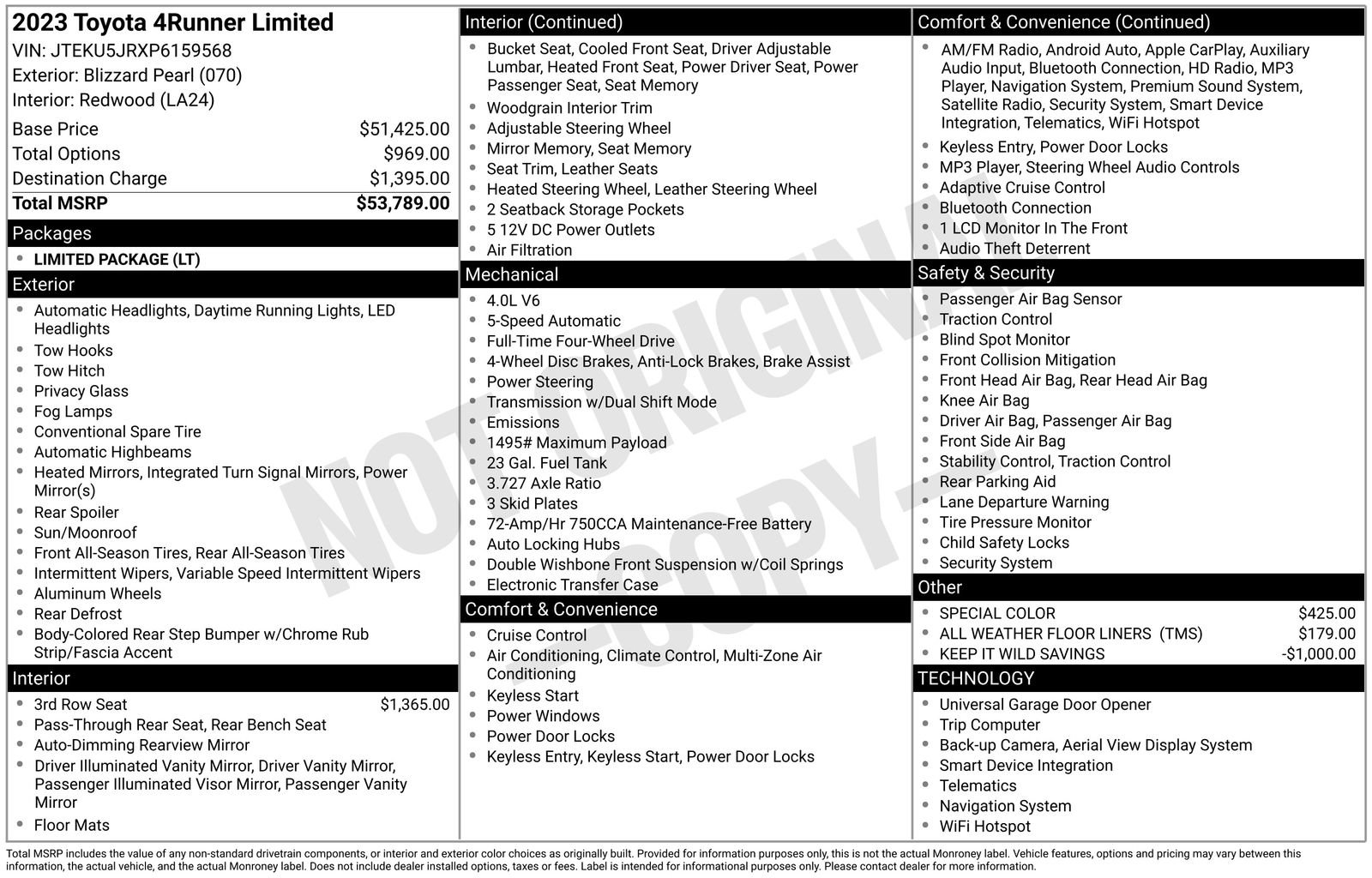 Used 2023 Toyota 4Runner Limited image 36