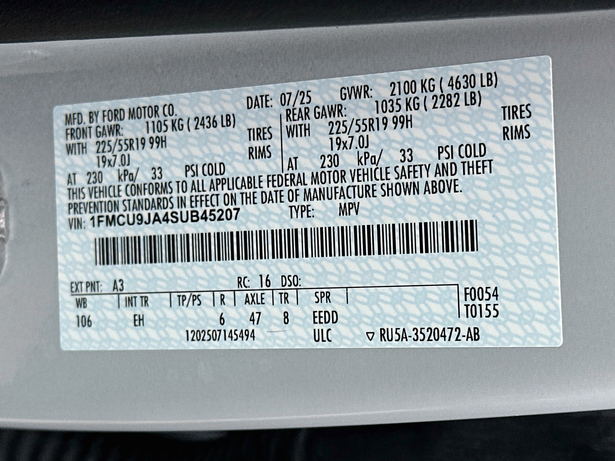 Used 2025 Ford Escape Platinum AWD/4WD image 12