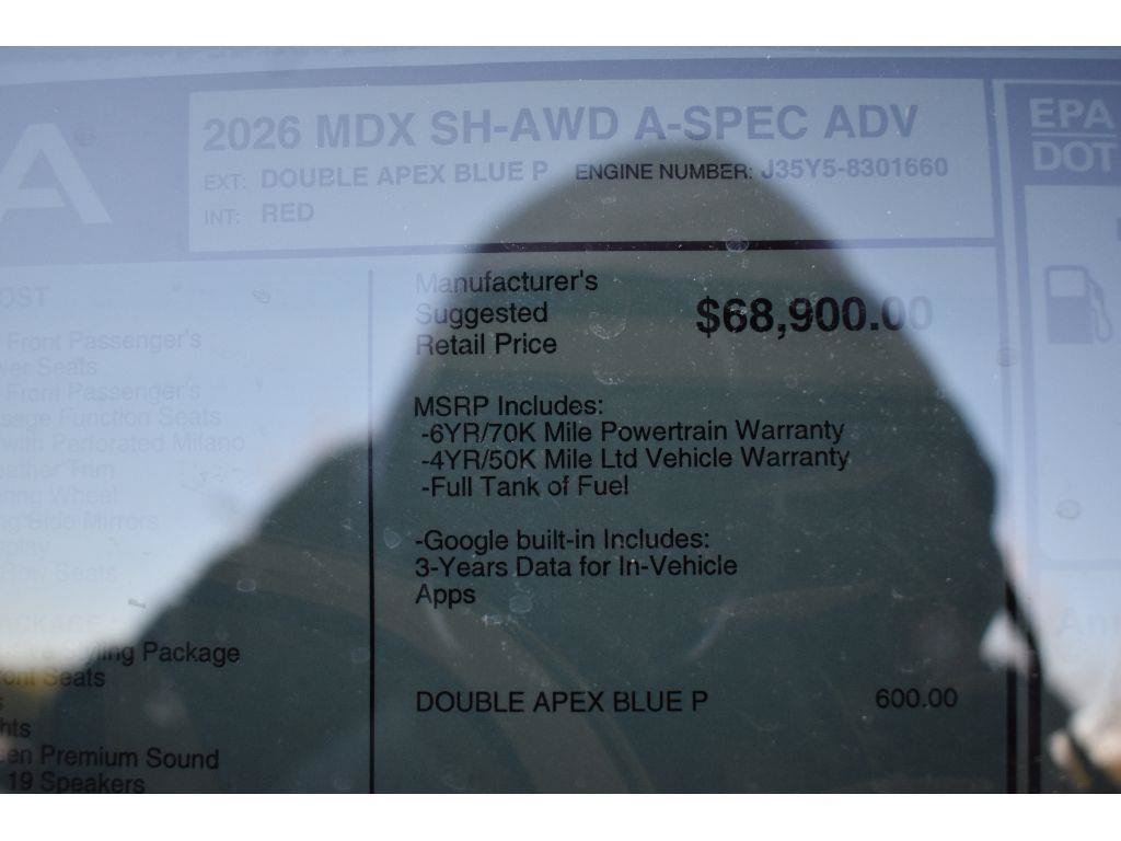 New 2026 Acura MDX A-Spec w/ Advance Package AWD/4WD image 41