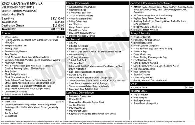 Used 2023 Kia Carnival LX FWD image 14