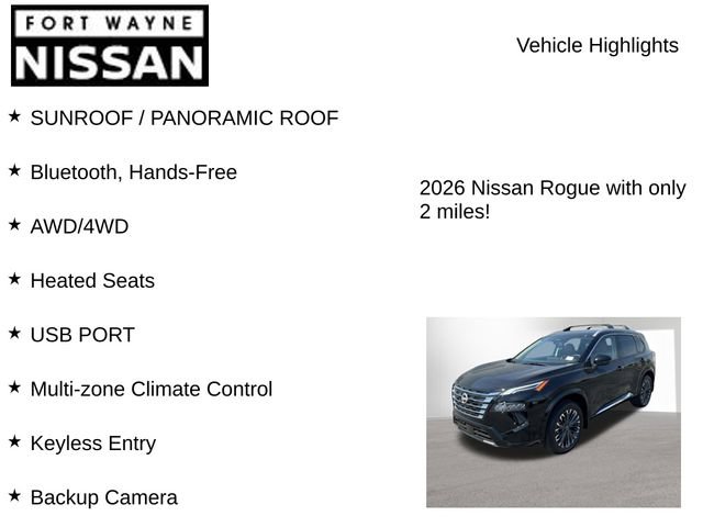 New 2026 Nissan Rogue Platinum AWD/4WD image 8