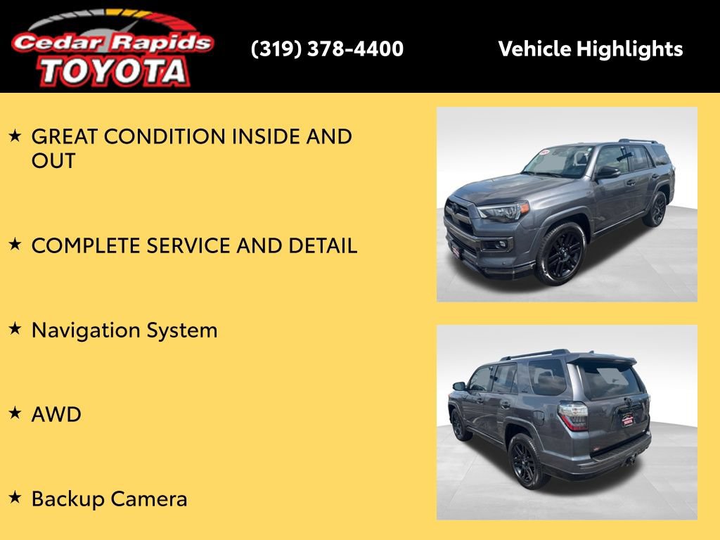 Certified 2021 Toyota 4Runner Nightshade AWD/4WD image 8