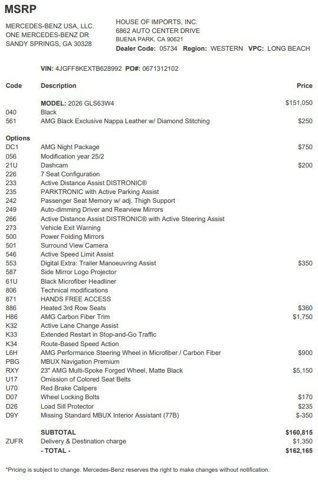 Certified 2026 Mercedes-Benz GLS 63 AMG 4MATIC image 4