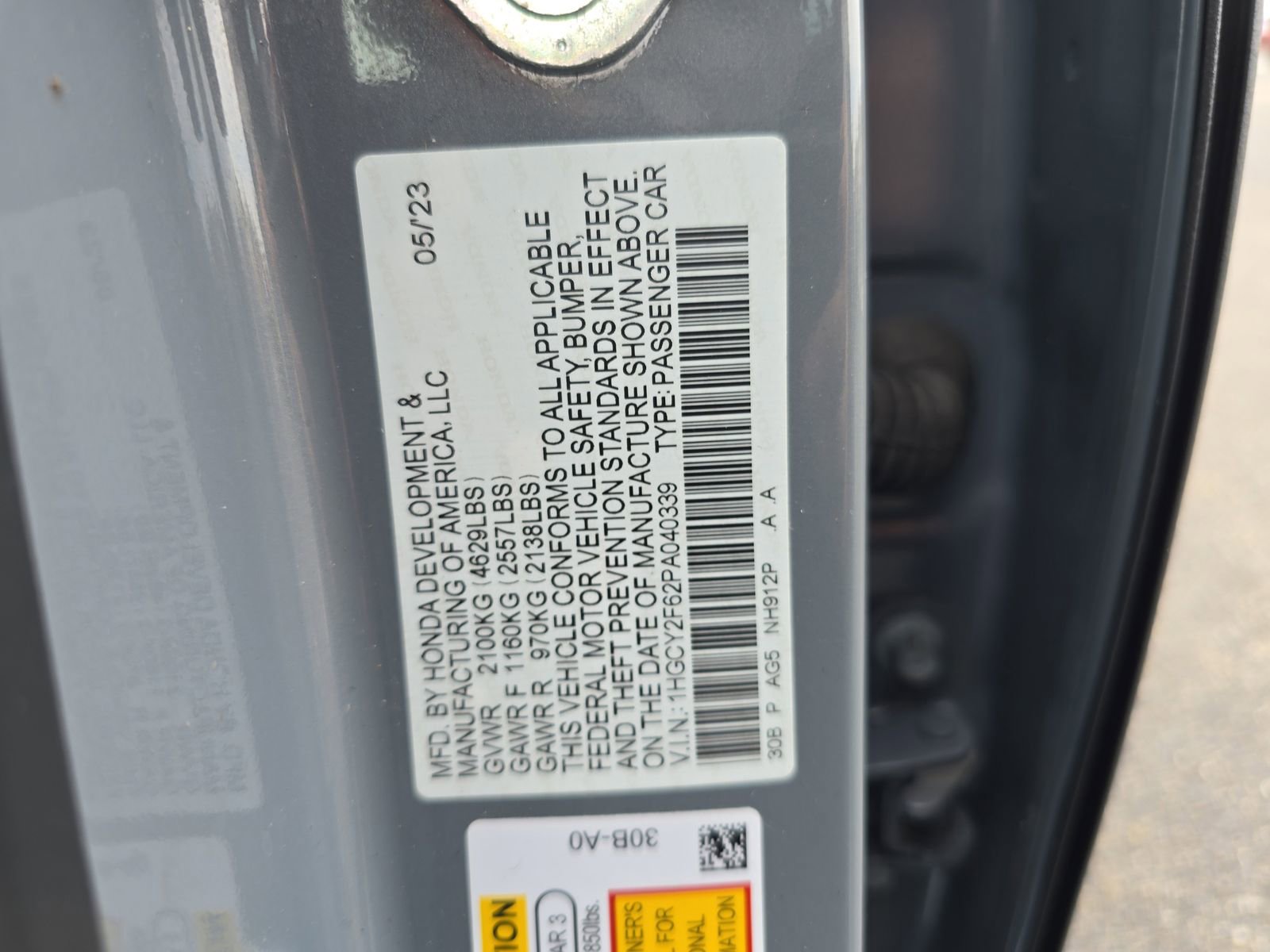 Certified 2023 Honda Accord EX-L image 30