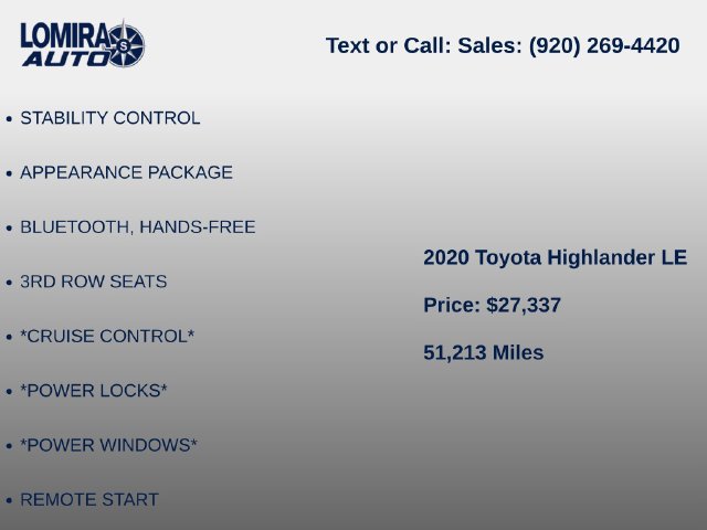 Used 2020 Toyota Highlander LE AWD/4WD image 6