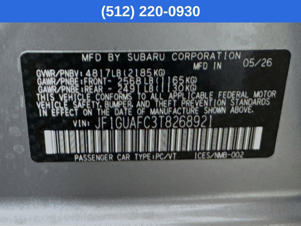 New 2026 Subaru Impreza 2.0i Sport AWD/4WD image 40