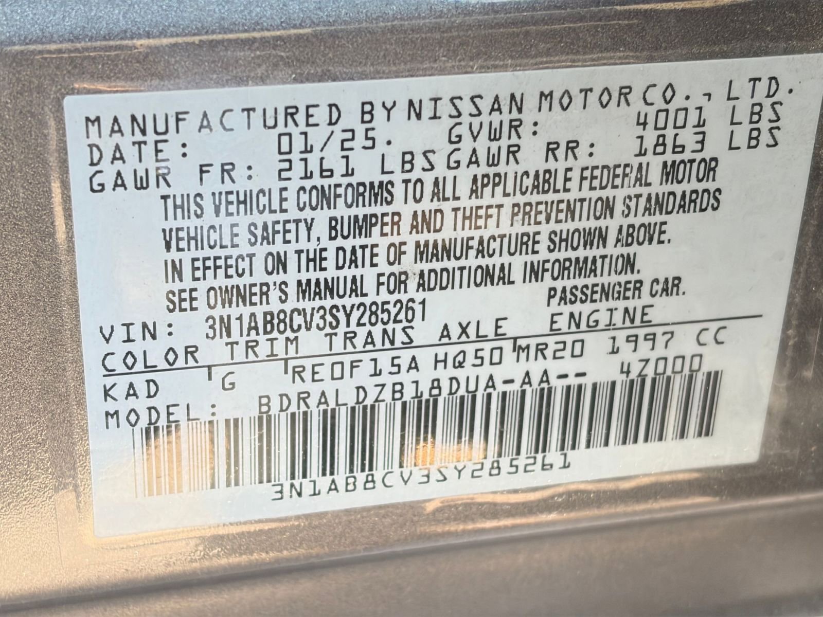 Used 2025 Nissan Sentra SV FWD image 28
