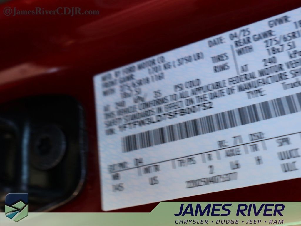 Used 2025 Ford F150 XLT w/ Equipment Group 301A Standard image 39