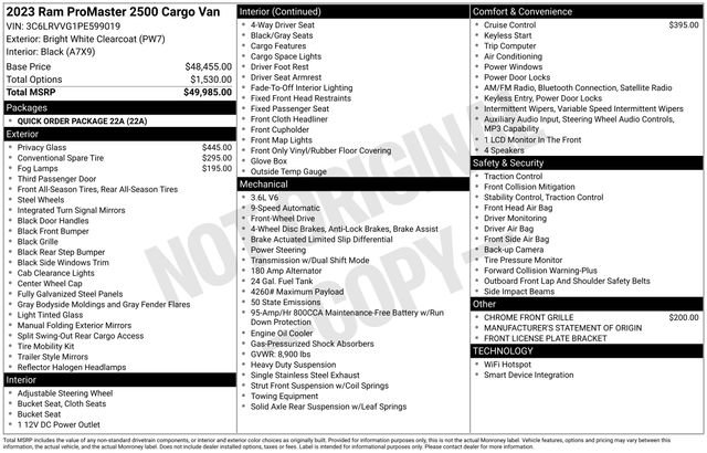 Used 2023 RAM ProMaster 2500 image 30