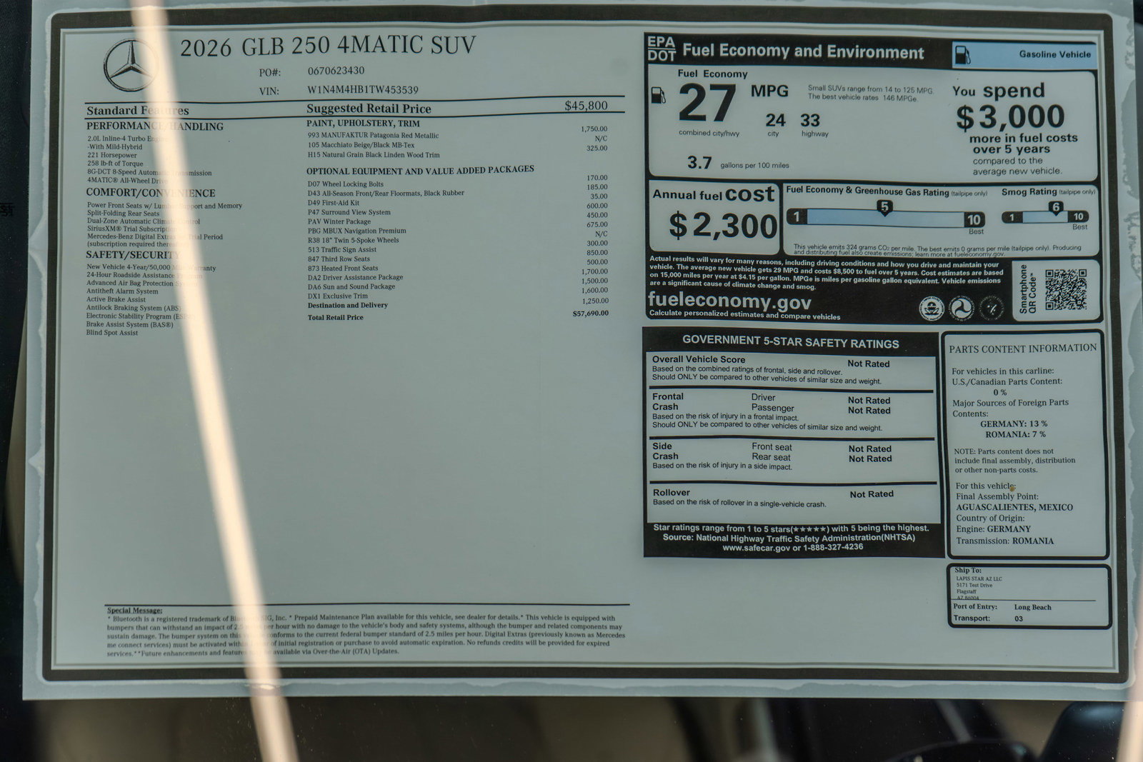 New 2026 Mercedes-Benz GLB 250 4MATIC image 36