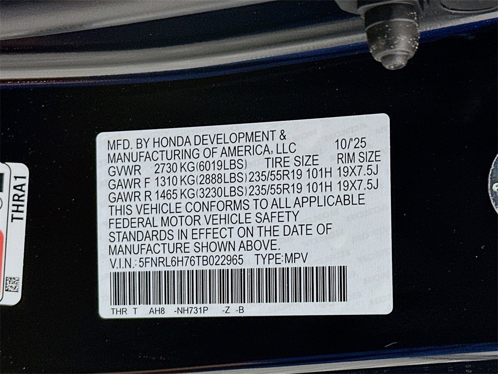 New 2026 Honda Odyssey Sport-L image 27