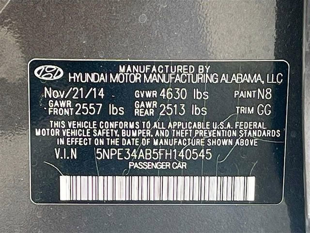 Used 2015 Hyundai Sonata Limited 2.0T FWD image 34