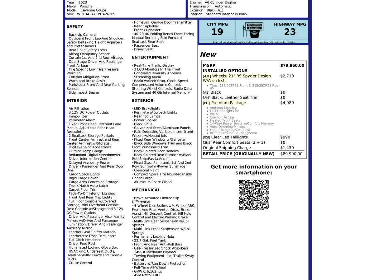 Used 2023 Porsche Cayenne Coupe image 7