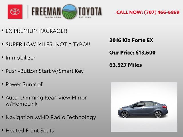Used 2016 Kia Forte EX w/ EX Premium Package FWD image 10