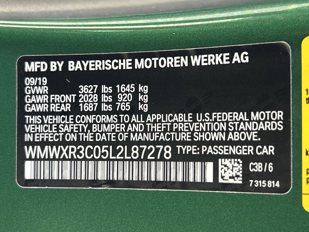 Used 2020 MINI Cooper 2-Door Hardtop image 28