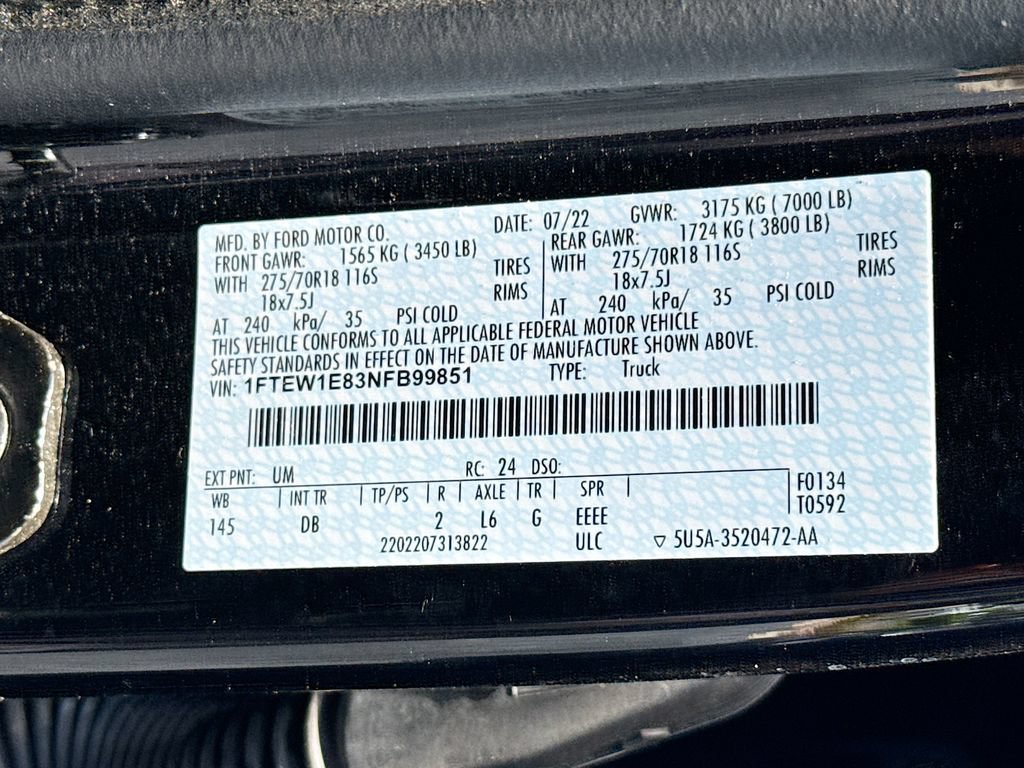 Used 2022 Ford F150 Tremor w/ Trailer Tow Package AWD/4WD image 30