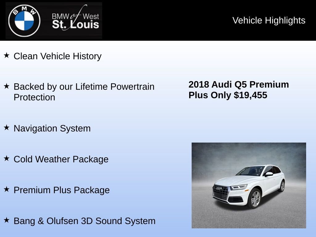 Used 2018 Audi Q5 2.0T Premium Plus w/ Premium Plus Package image 8