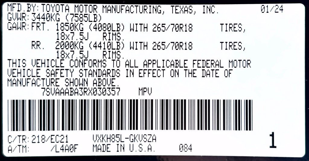 Certified 2024 Toyota Sequoia SR5 w/ SR5 Premium Package AWD/4WD image 27
