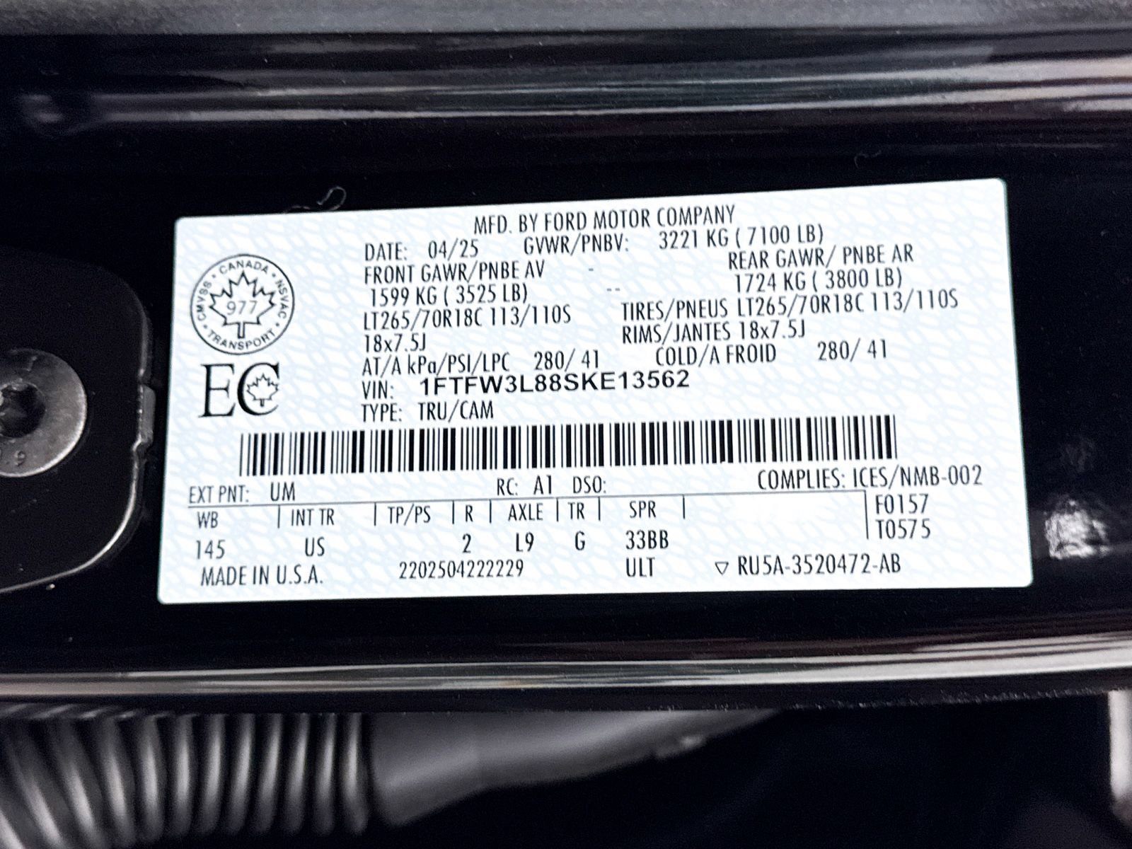 Used 2025 Ford F150 XLT w/ Equipment Group 302A MID AWD/4WD image 37