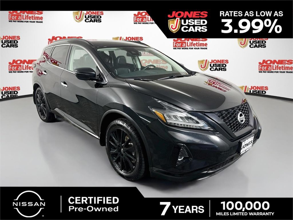 Certified 2022 Nissan Murano SV w/ SV Midnight Edition Package AWD/4WD image 1