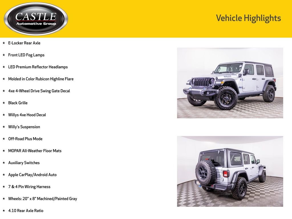 Used 2024 Jeep Wrangler Willys 4xe image 8