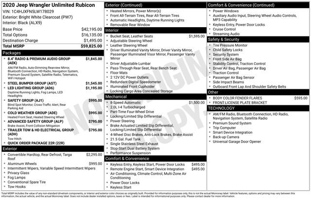 Used 2020 Jeep Wrangler Unlimited Rubicon image 15