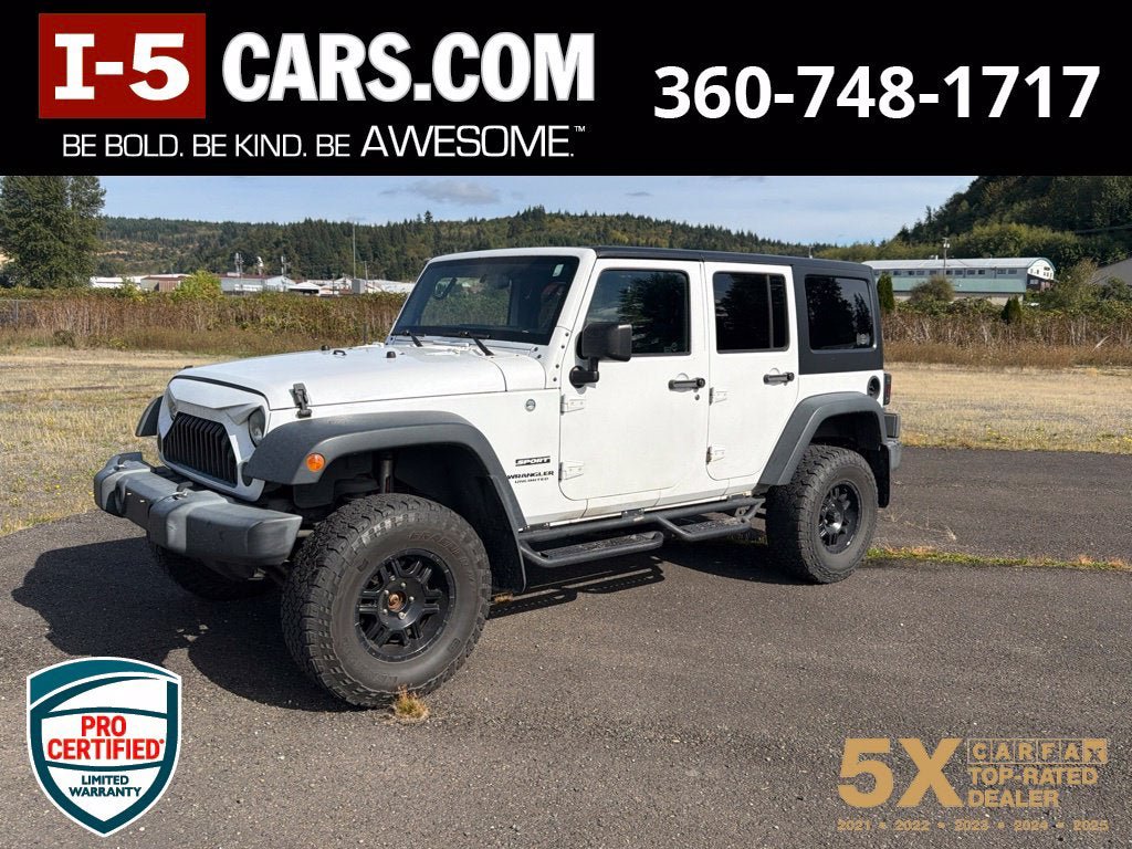 Used 2017 Jeep Wrangler Unlimited Sport w/ Power Convenience Group