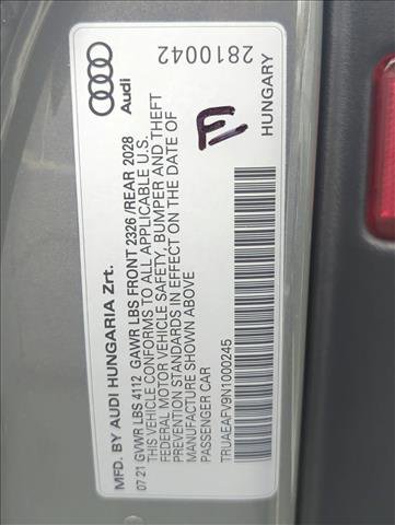 Used 2022 Audi TT 2.0T w/ S Line Competition Package image 29