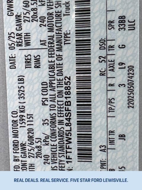 Certified 2025 Ford F150 Lariat w/ Equipment Group 501A Mid image 35