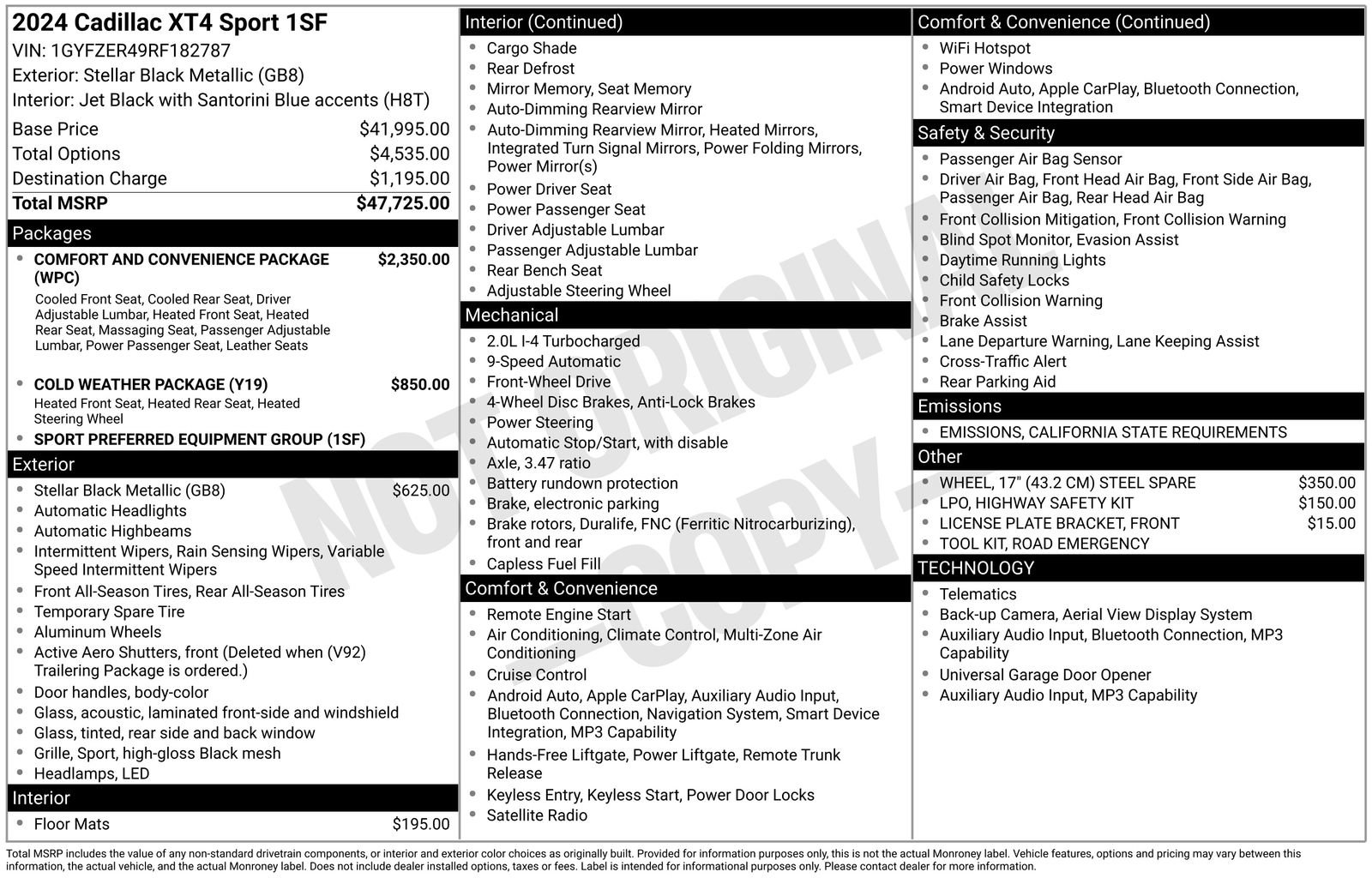 Used 2024 Cadillac XT4 Sport image 10