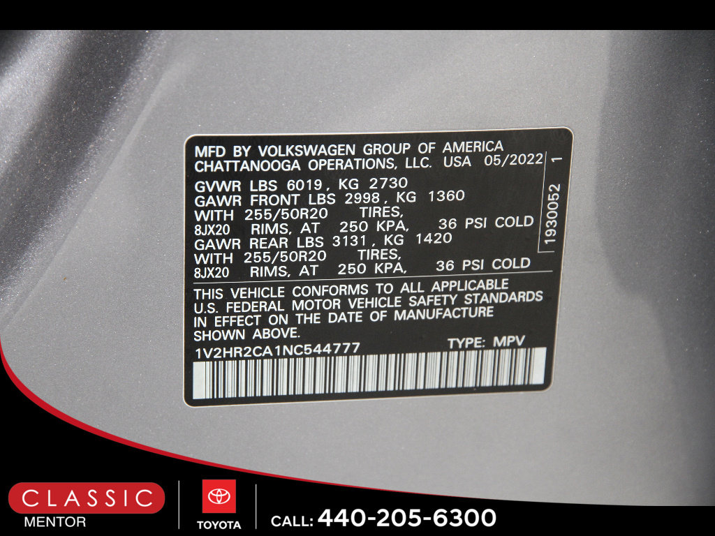 Used 2022 Volkswagen Atlas SE image 23